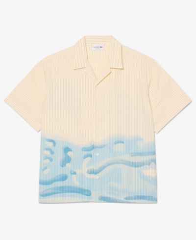 Мужская рубашка Lacoste Relaxed-Fit Striped Crocodile
