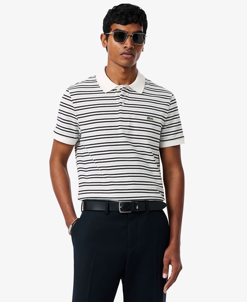 Мужская рубашка-поло Lacoste Classic-Fit Striped Pique