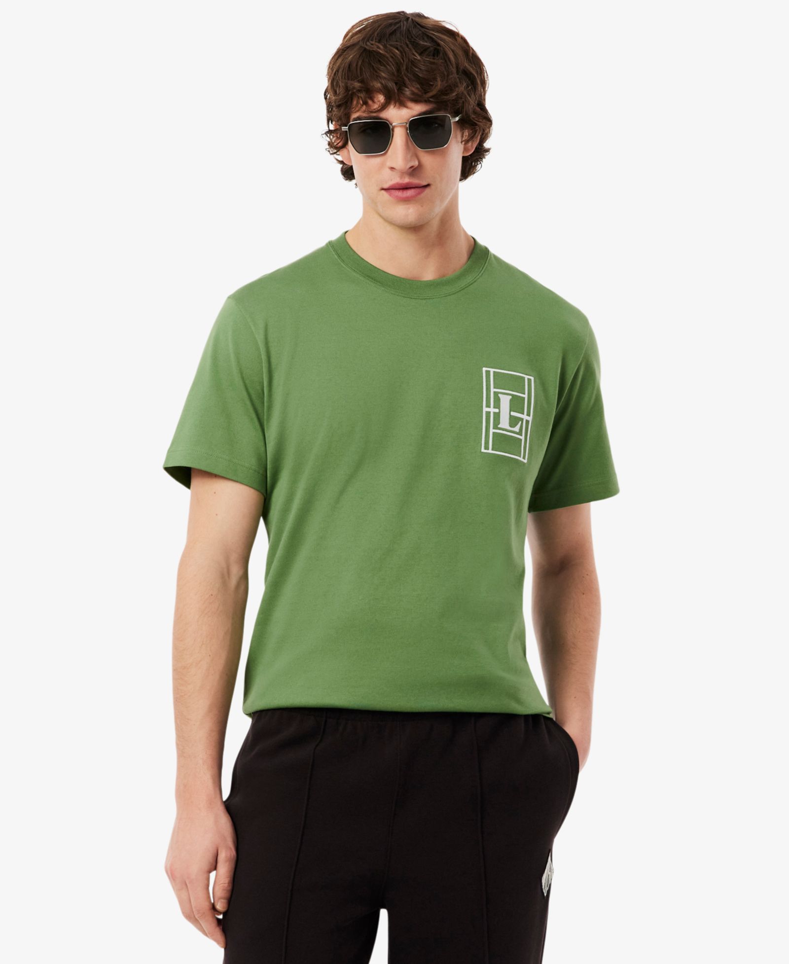 Lacoste Men's Embroidered Heavy Jersey T-Shirt