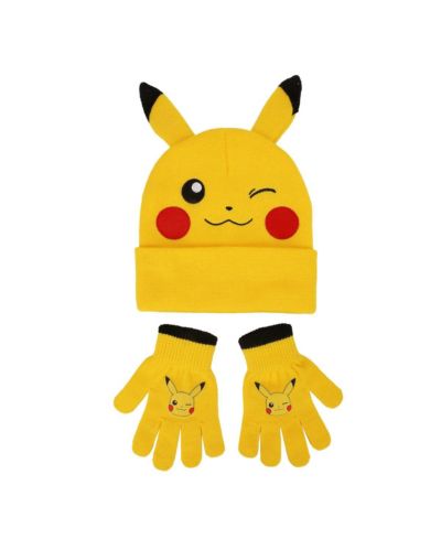 Комплект из шапки и перчаток Pokemon Pikachu Youth 2-Piece Knit