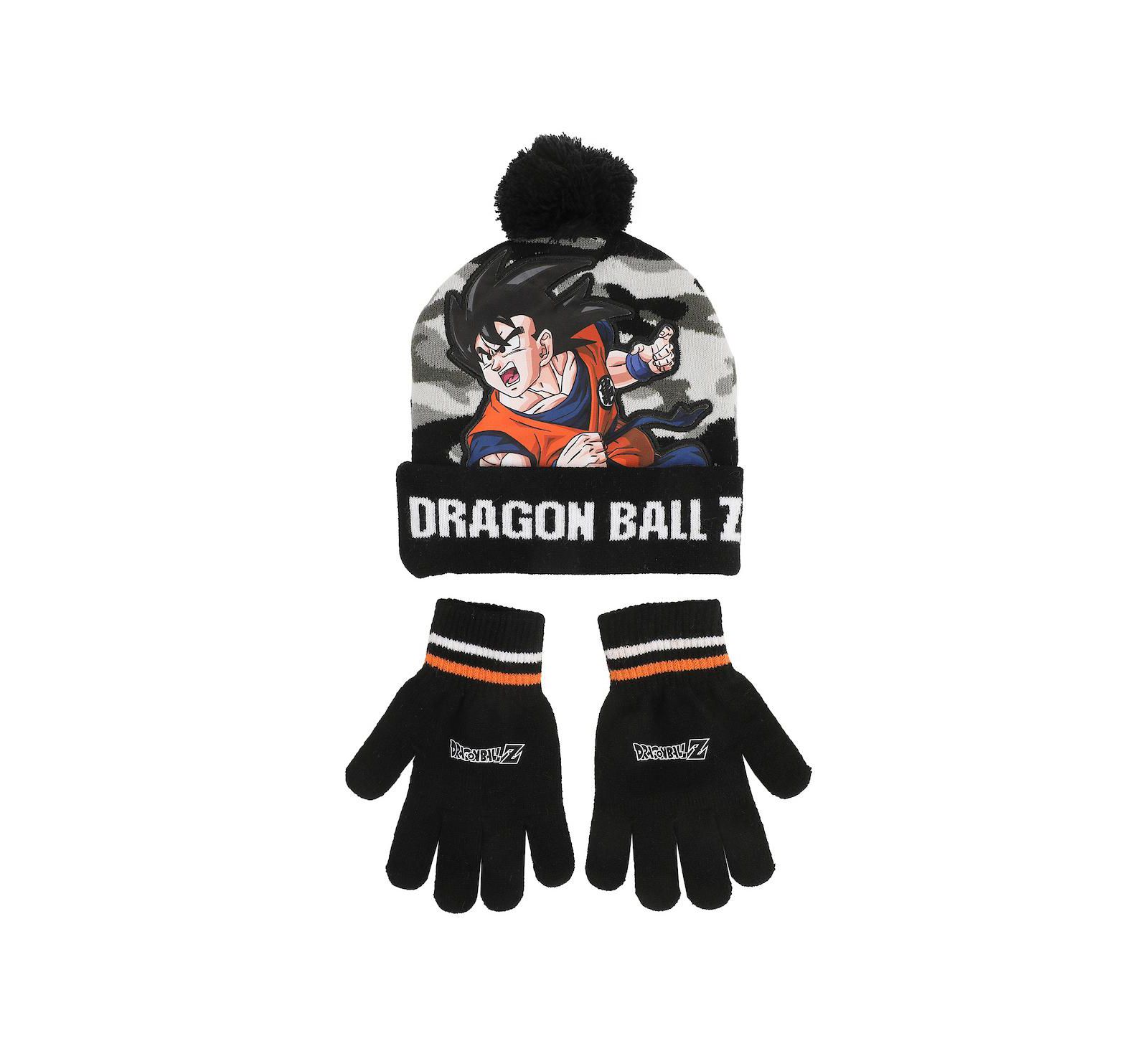 Детский комплект из вязаной шапки и перчаток Dragon Ball Z Goku Youth из 2 предметов