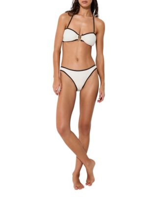 REISS женский бикини-топ Johannah с отворотом и сборкой