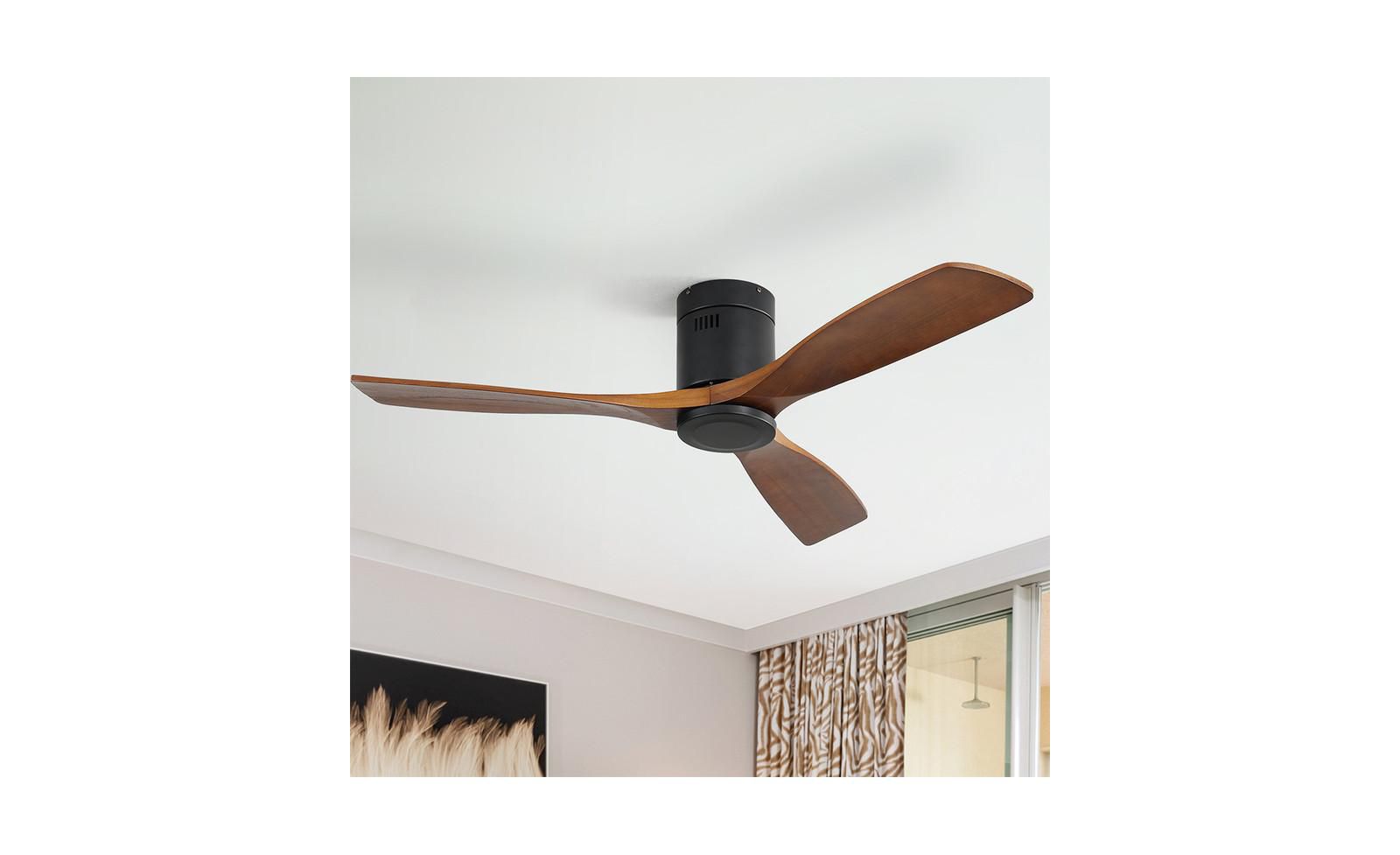 Потолочный вентилятор Sofucor Modern Black, 52-inch, с пультом управления