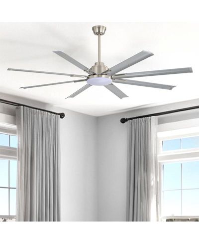 Sofucor 84-inch Standard Industrial 8-Blade LED Ceiling Fan with Remote and Intelligent Control and Voice Function