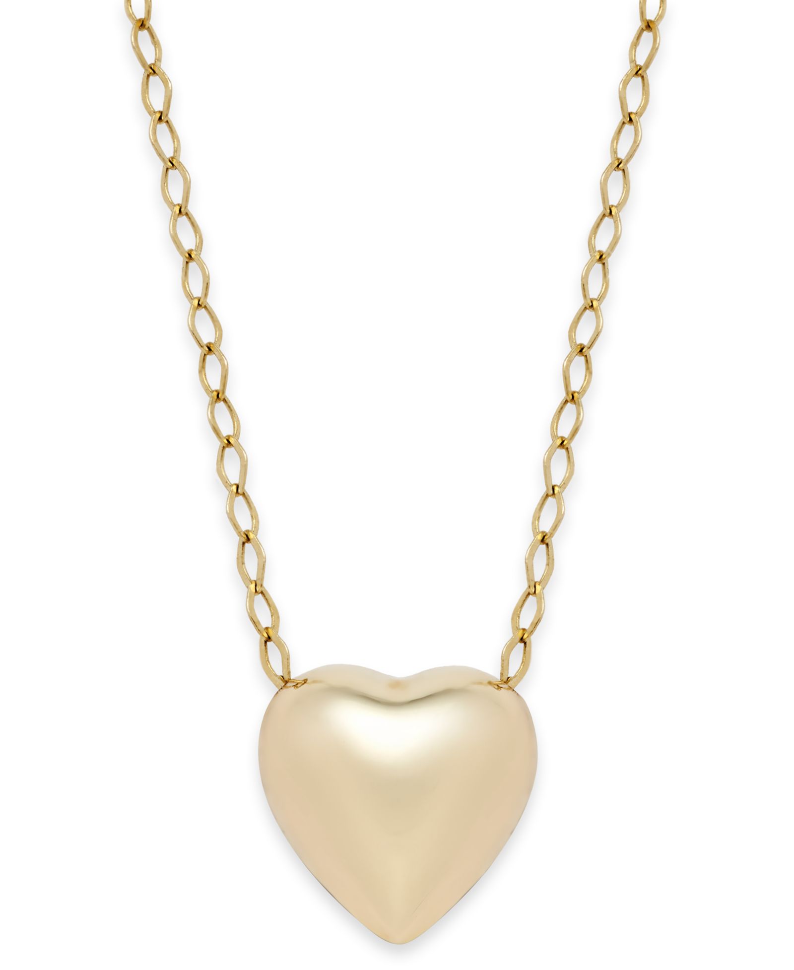 Подвеска-кулон Polished Heart, 10k Gold