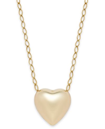 Подвеска-кулон Polished Heart, 10k Gold