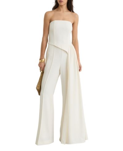 Женский комбинезон REISS Strapless Drape Wide-Leg
