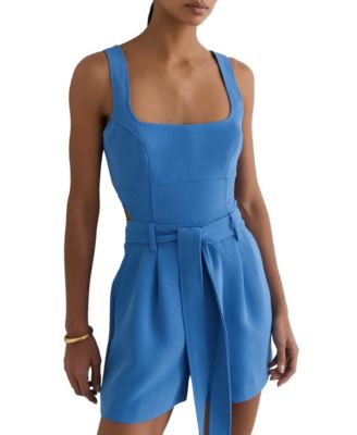 Женский комбинезон REISS Structured Cut-Out Belted