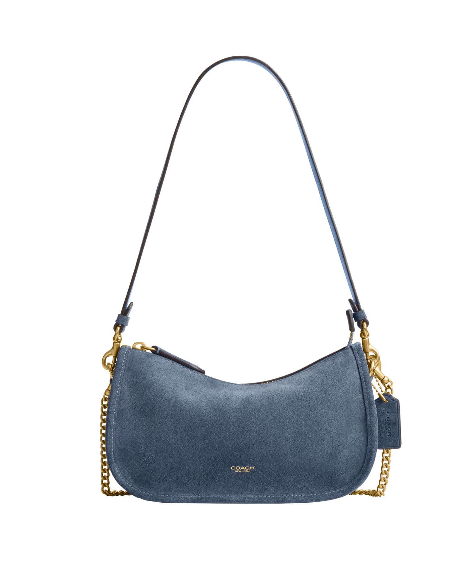 COACH Waverly Small Suede Shoulder Bag