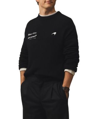 Мужской свитер с круглым вырезом reiss maddox из мериносовой шерсти McLaren Racing