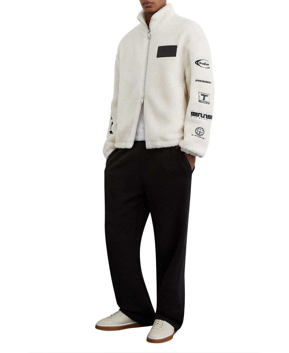 REISS флисовая куртка Men's Nylo Logo Embroidered