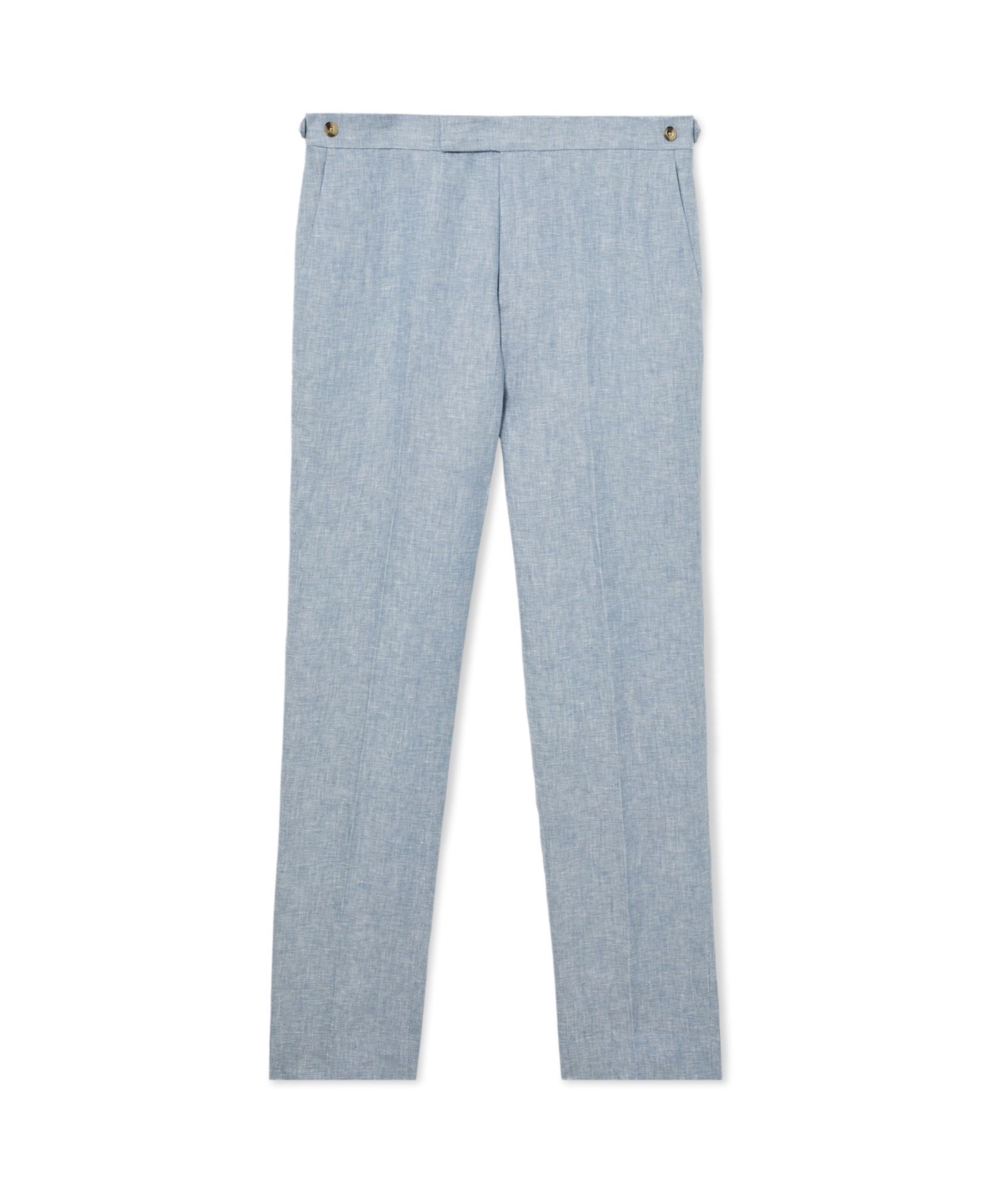 REISS Men's Atlantic Tailored-Fit Linen-Twill Suit Pants