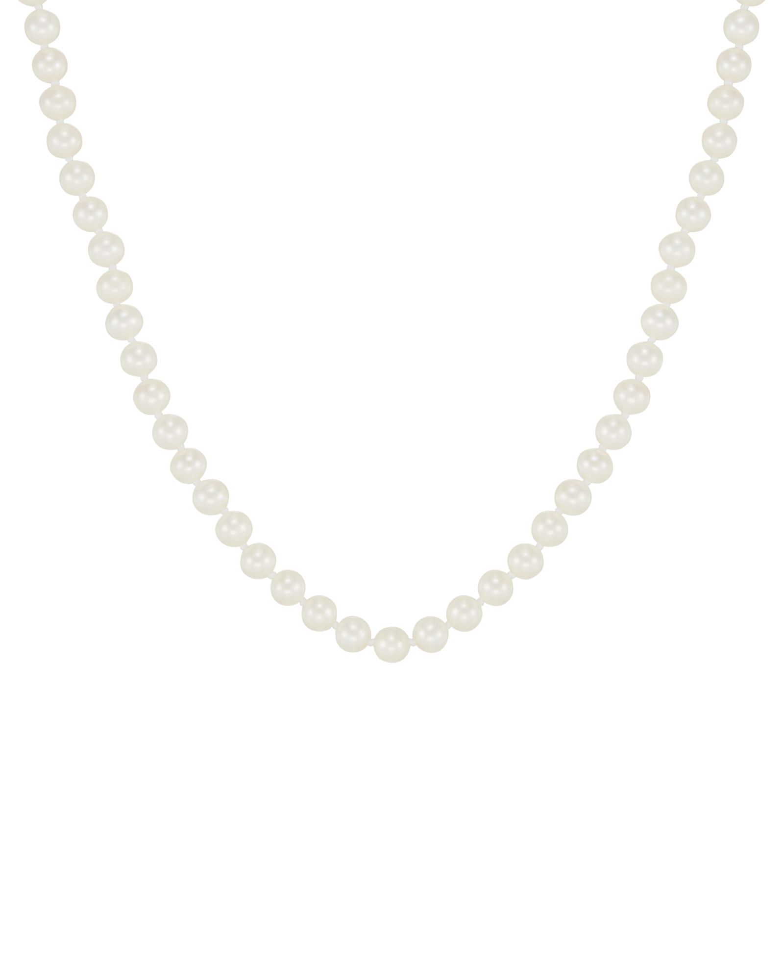 Honora White Cultured Freshwater Pearl (6-7mm) 16" Necklace in 14k Yellow Gold