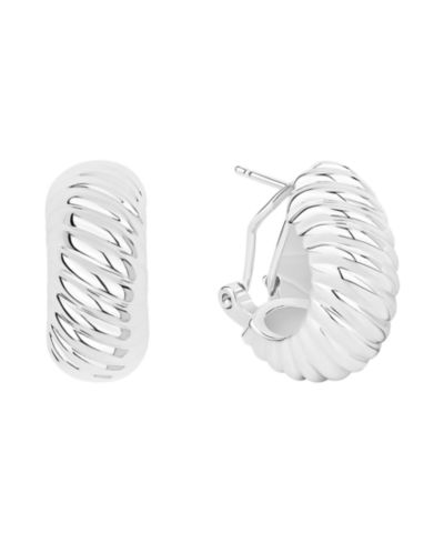 And Now This Puff Omega Hoop Earrings
