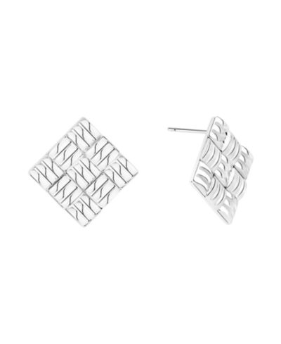 And Now This Square Woven Post Earrings