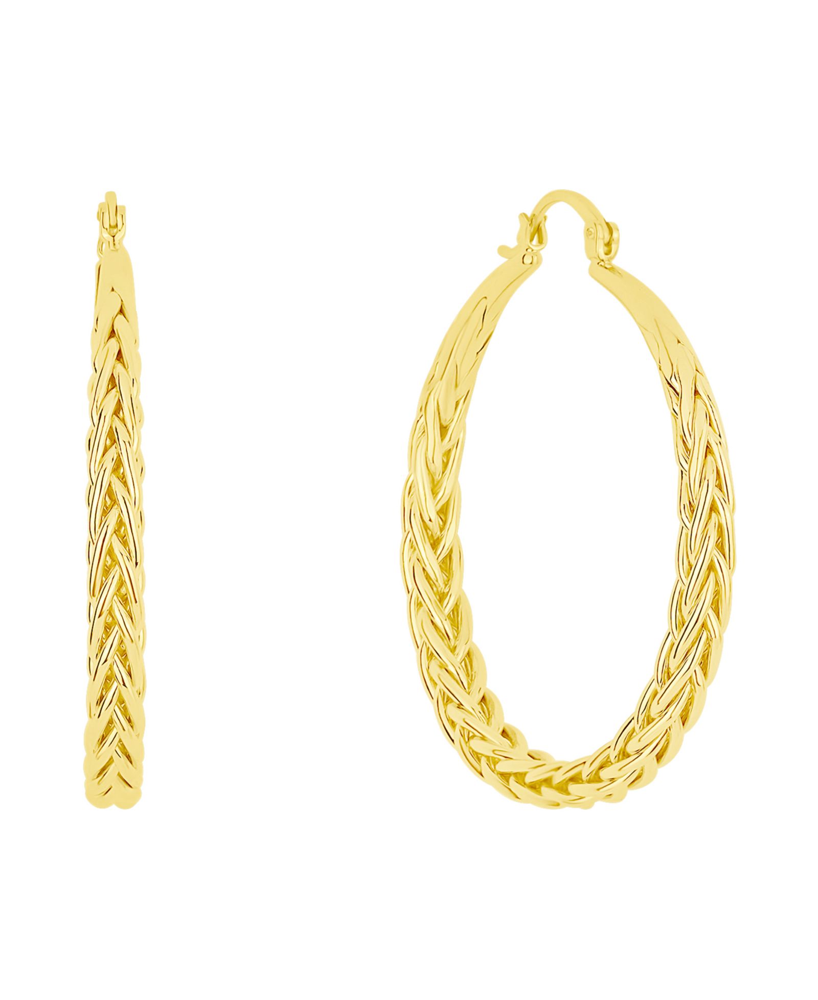 Серьги-кольца And Now This Braided Click Top Hoop