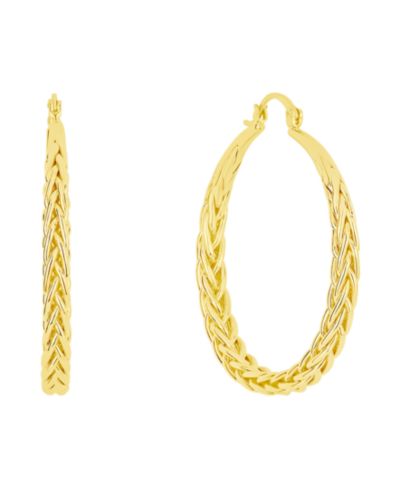 Серьги-кольца And Now This Braided Click Top Hoop