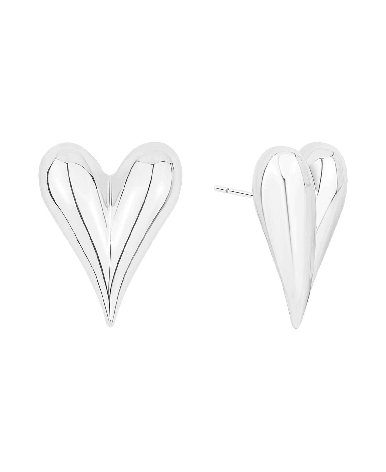 And Now This Puff Heart Post Earrings