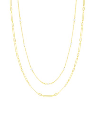 Двухрядное ожерелье And Now This Simulated Cultivated Pearl