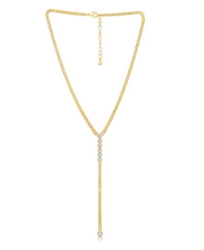 And Now This Cubic Zirconia Y-Neck Drop Necklace