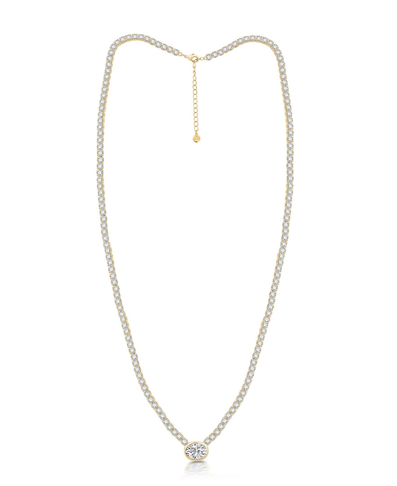And Now This Cubic Zirconia Tennis Necklace