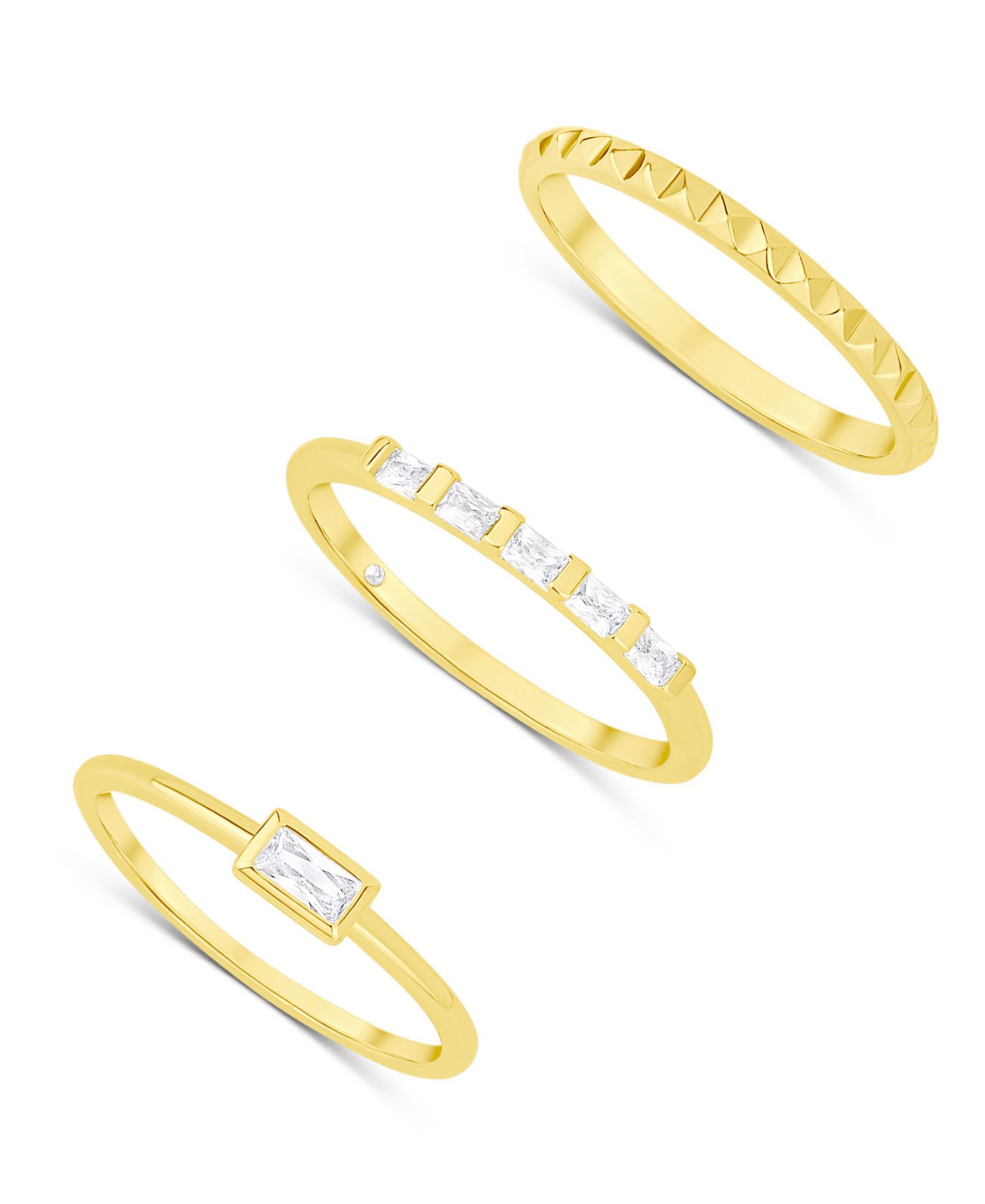 And Now This Cubic Zirconia Stack Ring