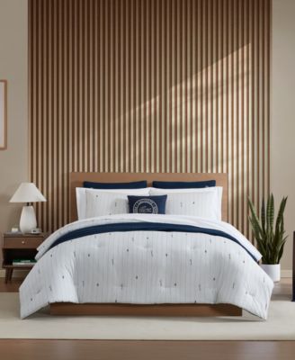 Lacoste Home Logo Stripe 2-Piece Comforter Set, Twin