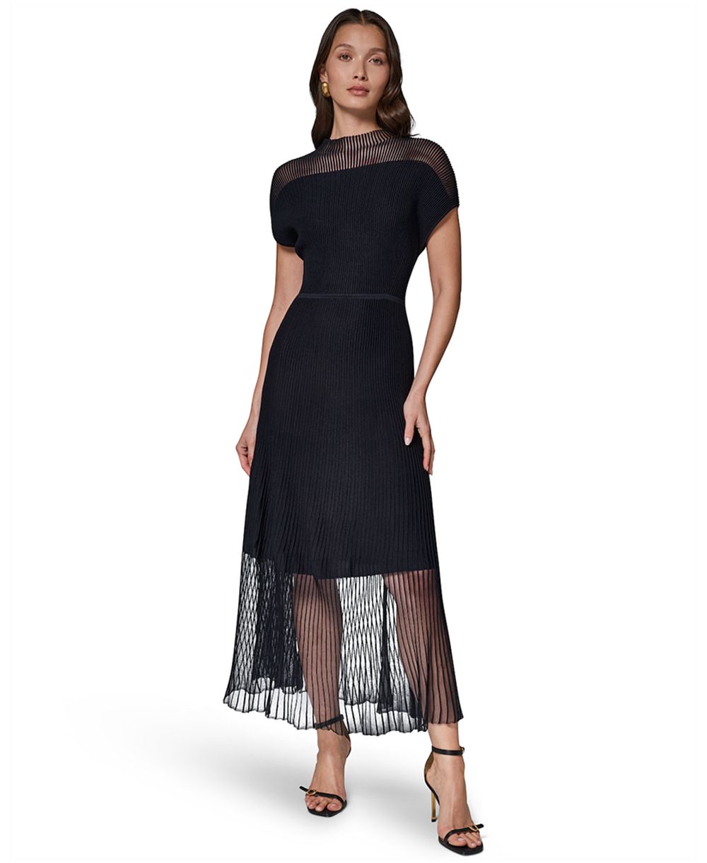 Женское платье Donna Karan New York Mock Neck Midi