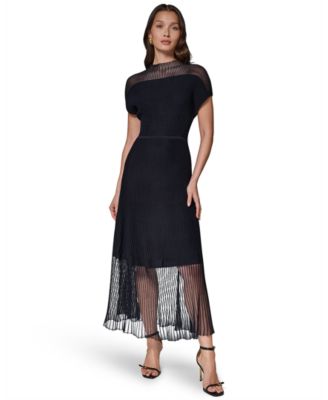Женское платье Donna Karan New York Mock Neck Midi