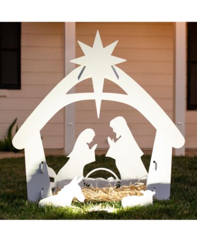 Декор Best Choice Products 4ft Outdoor Nativity Scene, Weather-Resistant, PVC