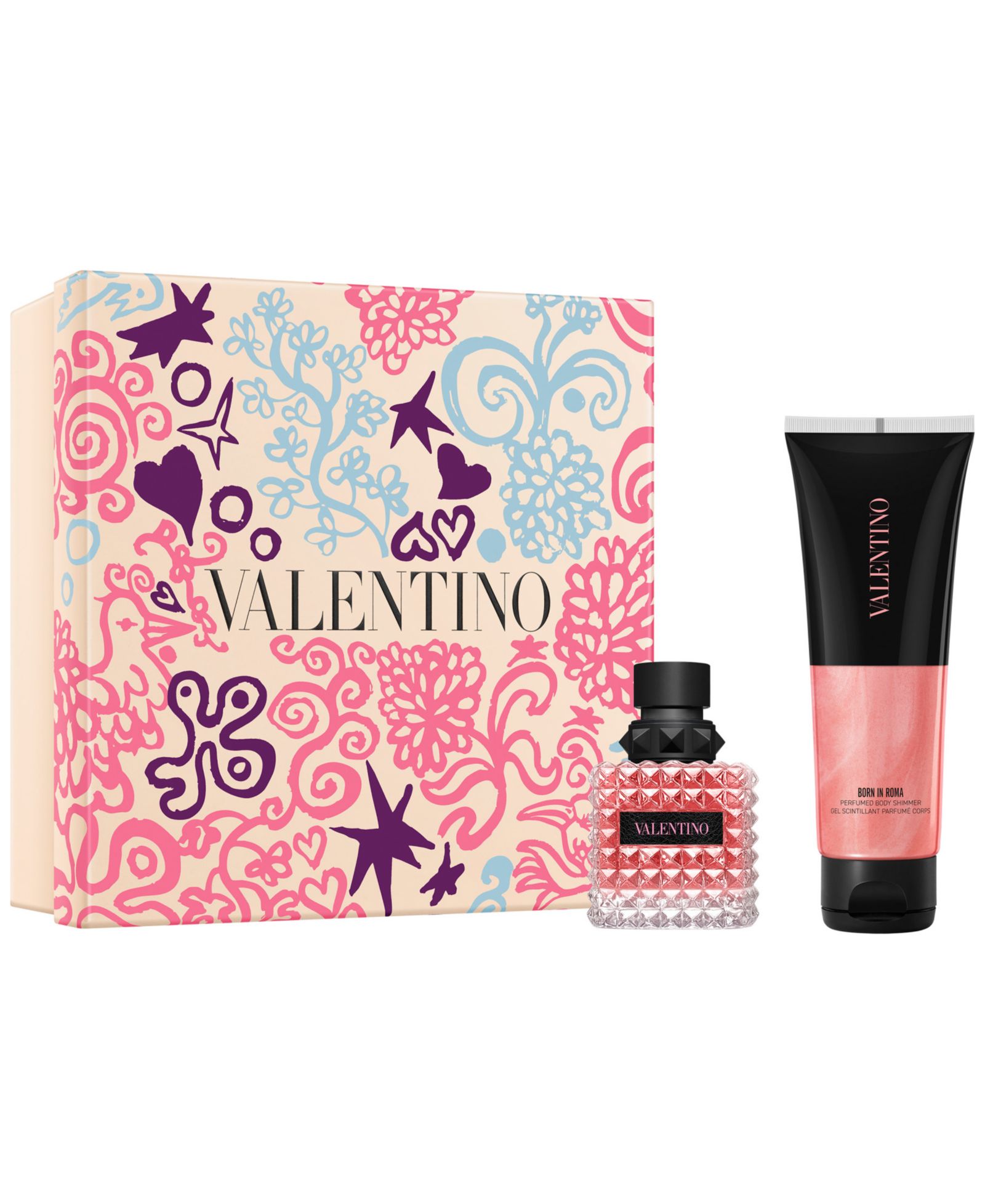 2-Piece Donna Born in Roma Eau de Parfum and Shimmer Gift Set