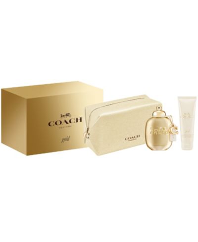 COACH Набор из 3-х золотых спреев для парфюмерии