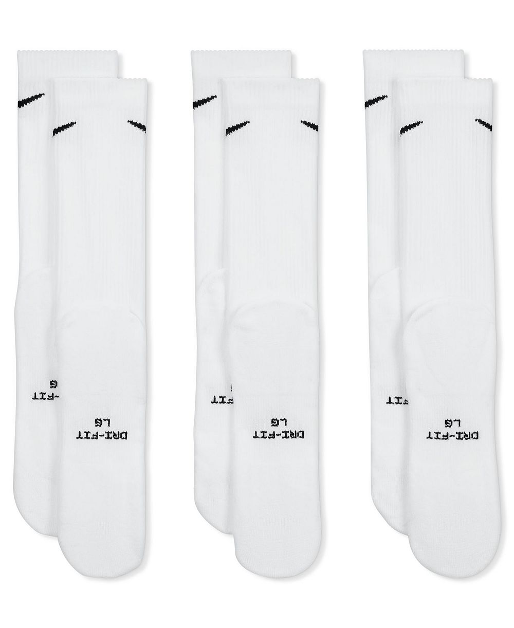 Nike Unisex Everyday Elevated Crew Socks, 3-Pack