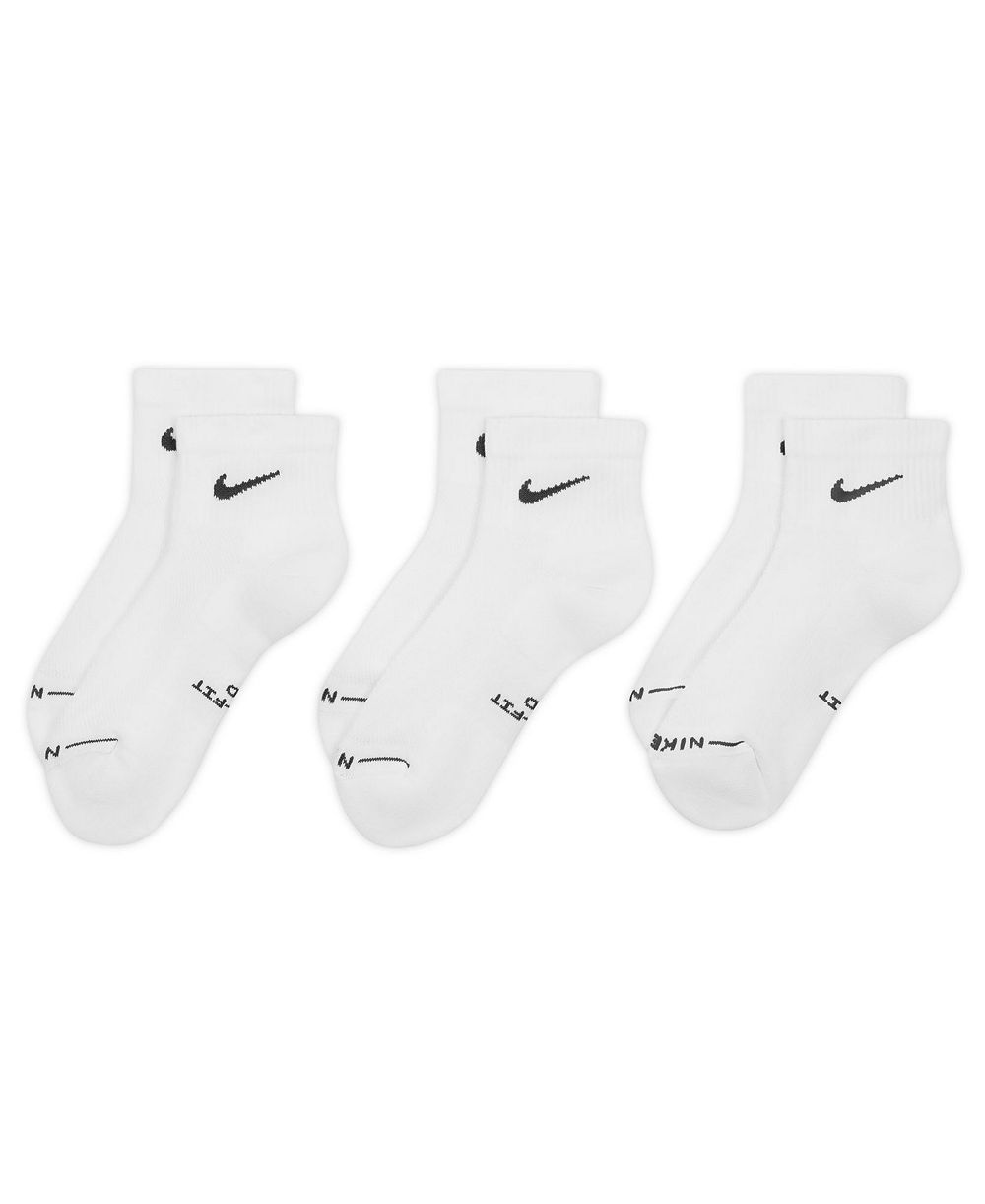 Nike Unisex Everyday Elevated Ankle Socks, 3-Pack