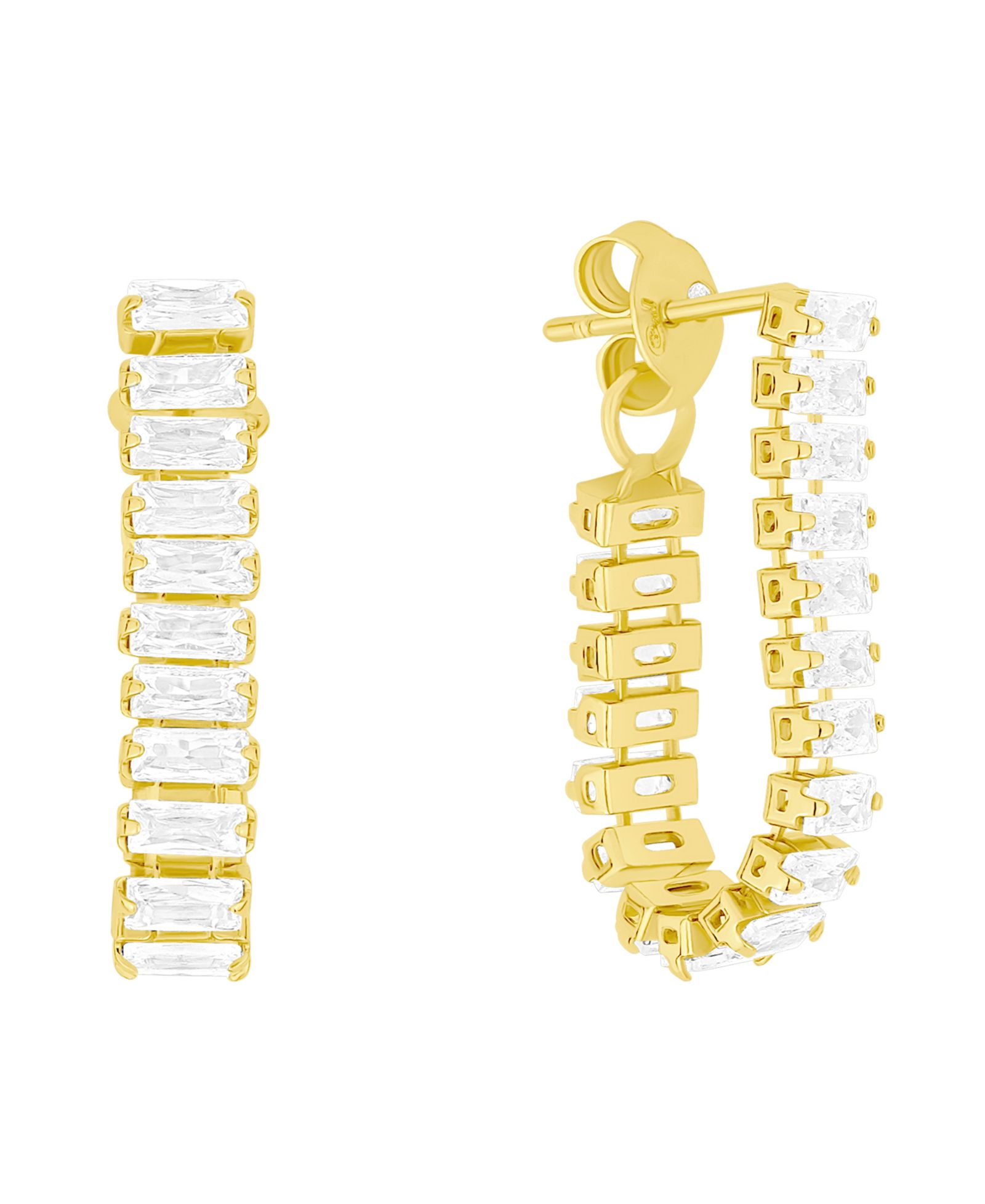 And Now This Crystal Drop Front/Back Post Earrings