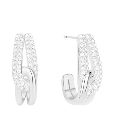 And Now This Серьги-кольца Crystal Interlock J