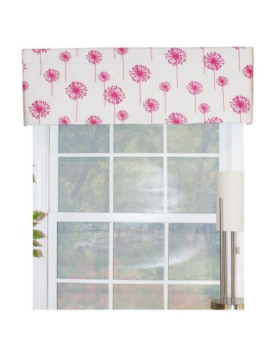 Занавеска RLF Home Lily Pao из 100% хлопка с подкладкой и карманом для штанги 50" x 14" цвет Salmon