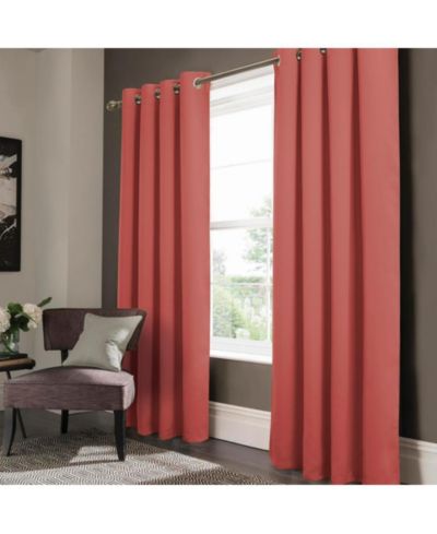 Olivia Gray занавеска Olivia Gray Anchorage Blackout Grommet Single Curtain Panel, 54" x 90", Coral