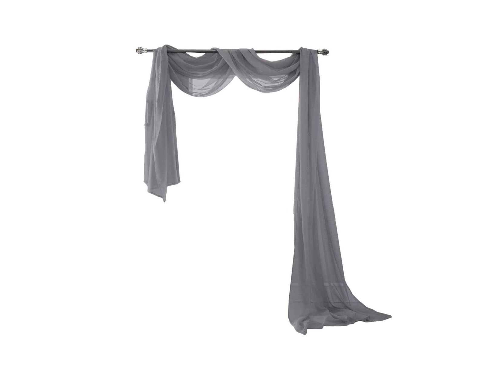 Olivia Gray Celine Decorative Sheer Curtain Scarf - 55" x 216"