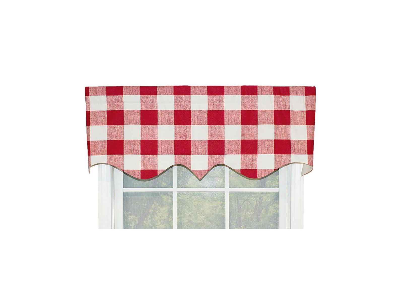 Валанс RLF Home Grande Check в королевском стиле, 50" x 17"