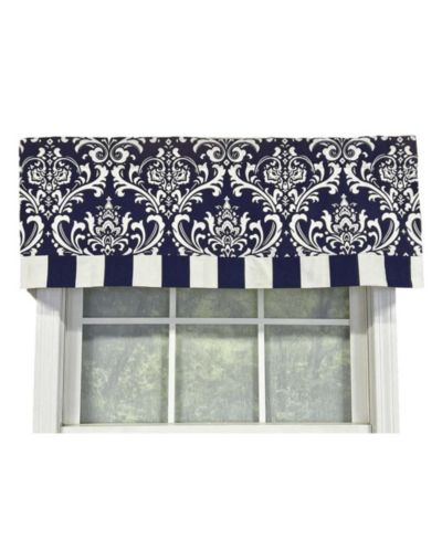 RLF Home Ozbourne Style Banded 3" Rod Pocket Valance 50" x 16"
