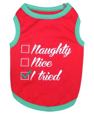 Футболка для собак Parisian Pet Naughty or Nice Holiday