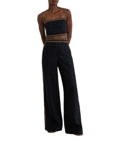 REISS Женские широкие брюки из льна