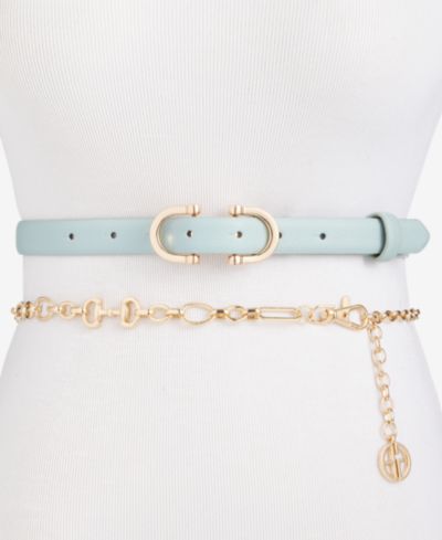 Giani Bernini 2 for 1 Set Horsebit Chain and Horsebit Buckle Belt, Macy's Exclusive