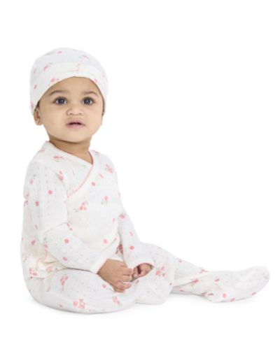Комплект Huggies: топ, штаны с ножками и шапочка для новорожденных, 3 предмета