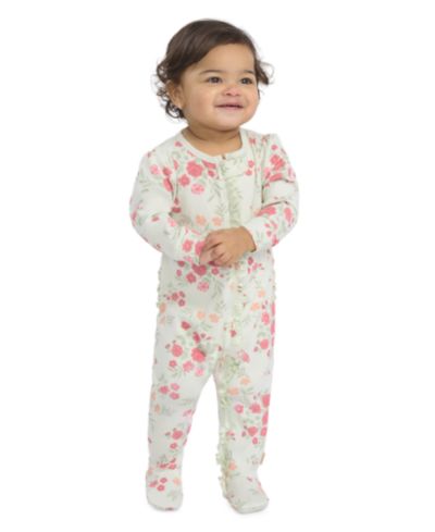 Huggies Baby Girls' Crewneck Footed Coverall