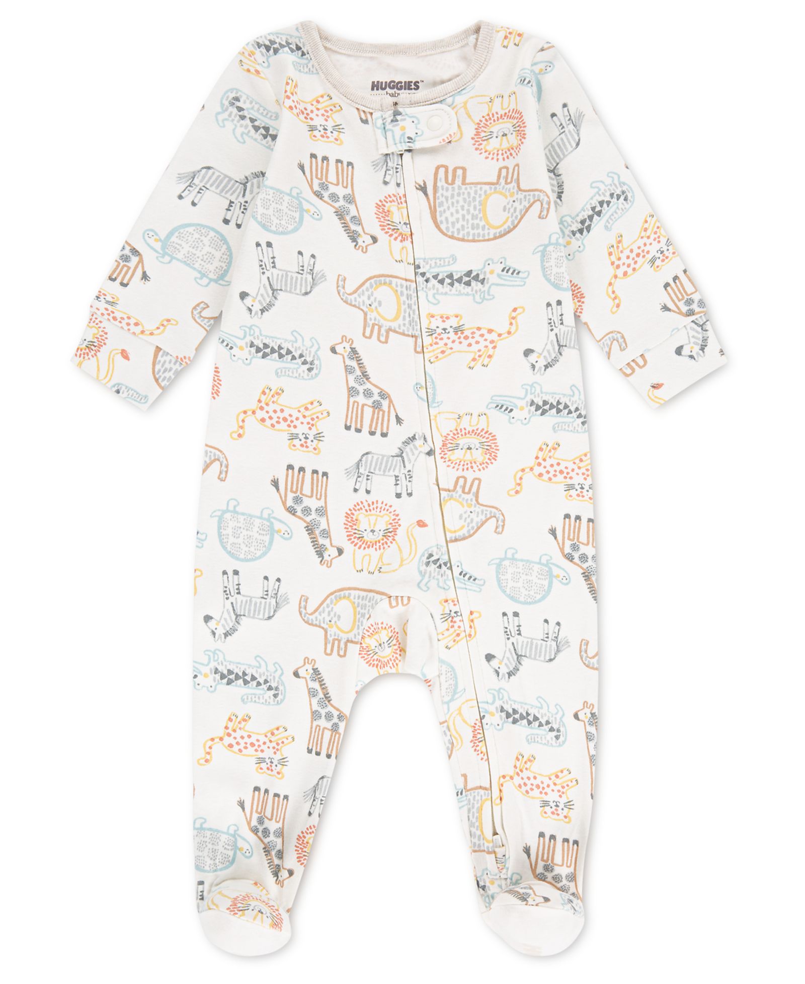 Huggies Baby Boys' Crewneck Footed Coverall