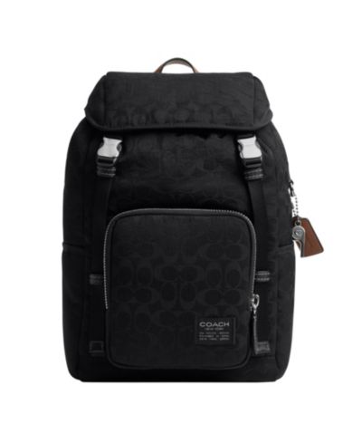 Мужской кожаный рюкзак COACH Logan Signature