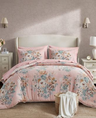 Madison Park Essentials Heather Vintage Floral 7-Pc. Comforter Set, King