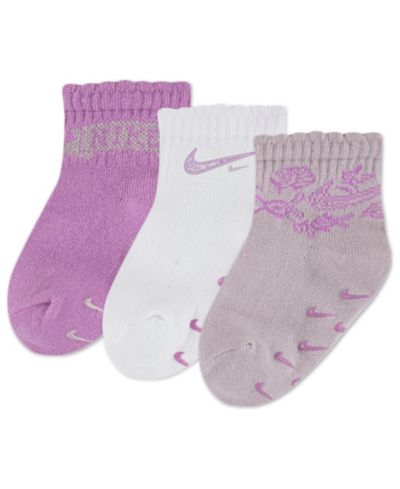 Детские носки Nike Baby Girls' Lace It Up Scalloped Ankle (3 штуки)